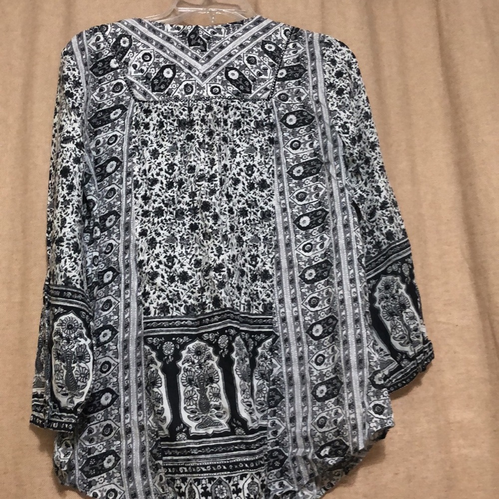 Lucky Brand Black/White Shirt Size Small - Picture 6 of 8